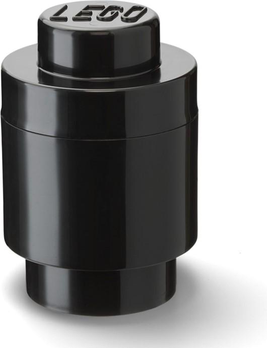 1 Stud Round Storage Brick Black