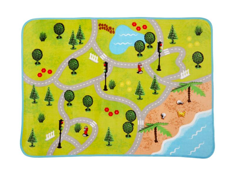 City Town Map 46 in x 60 in Throw