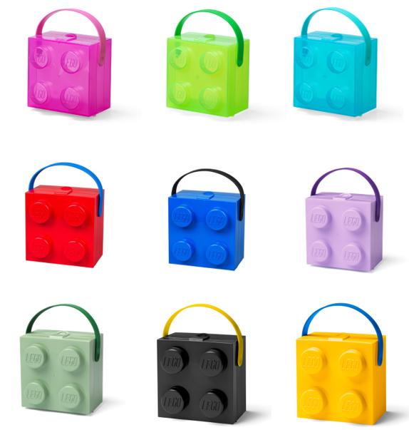 Box with Handle Blue