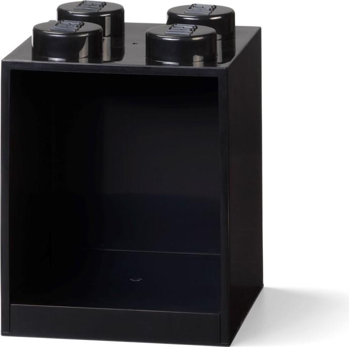 4 Stud Brick Shelf Black