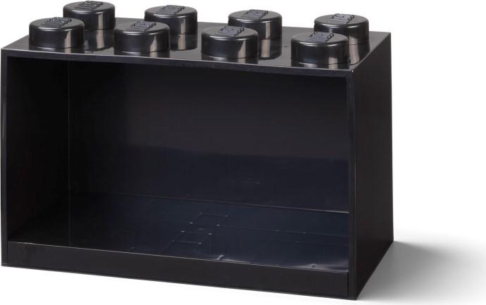 8 Stud Brick Shelf Black