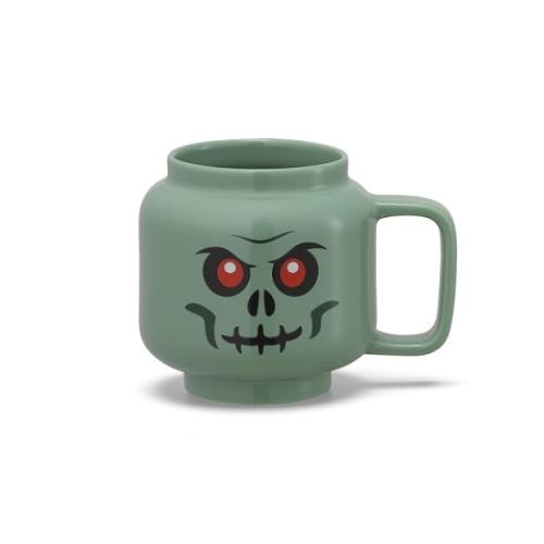 Small Ceramic Mug – Green Skeleton