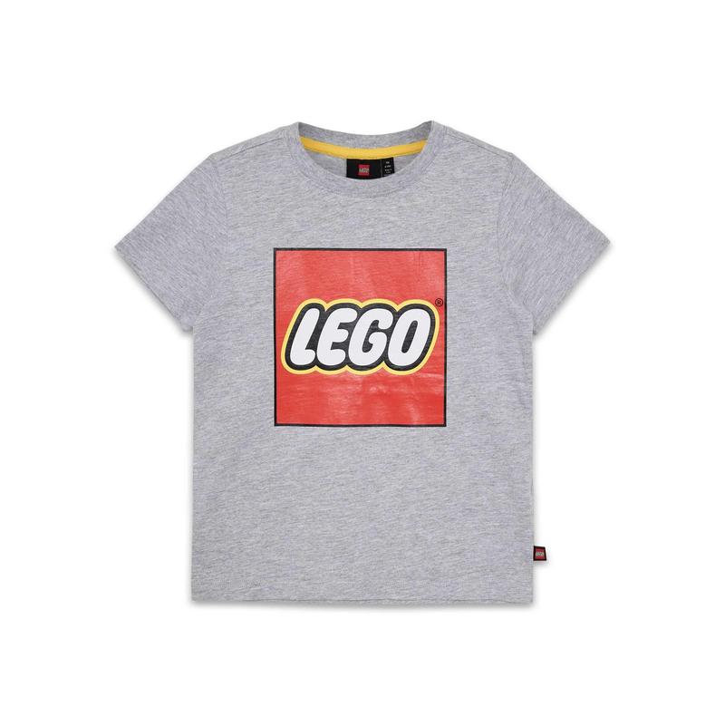 Kids Short Sleeve Logo T Shirt – Grey Mélange