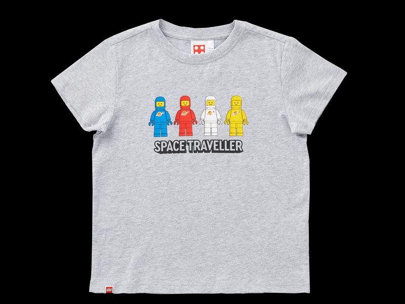 Short Sleeve Space Traveller Kids T Shirt – Grey Mélange