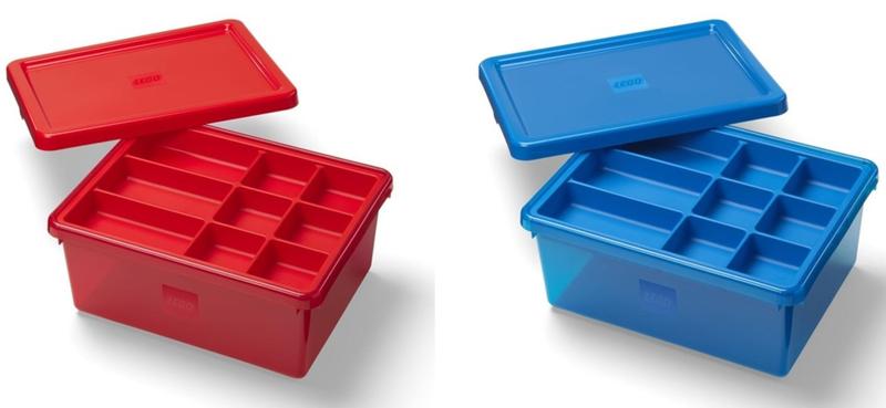 Red Compartment Storage Box