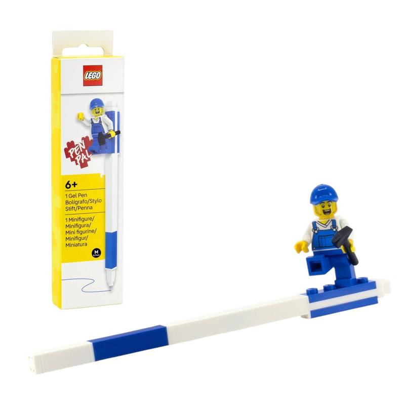 Pen Pal Gel Pen with Minifigure – Blue