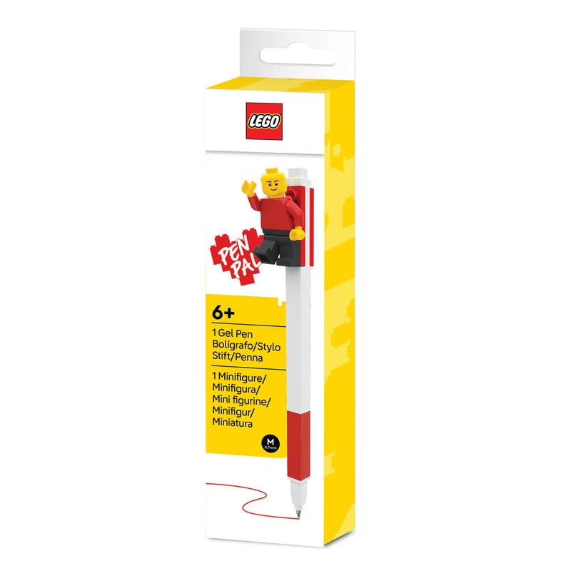 Pen Pal Gel Pen with Minifigure – Red