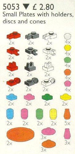 Small Plates with Tool Holders, Disks and Cones (Transparent Bricks)