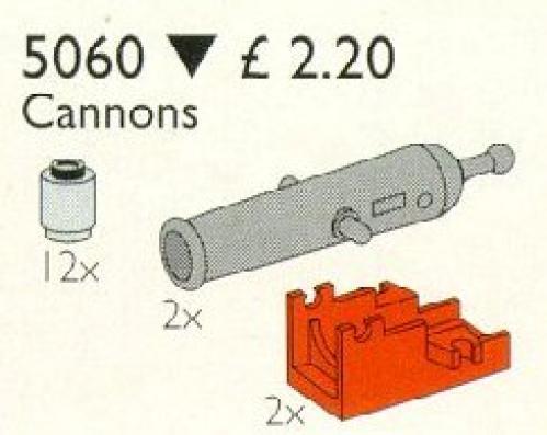 2 Pirate Cannons and 12 Cannon Balls