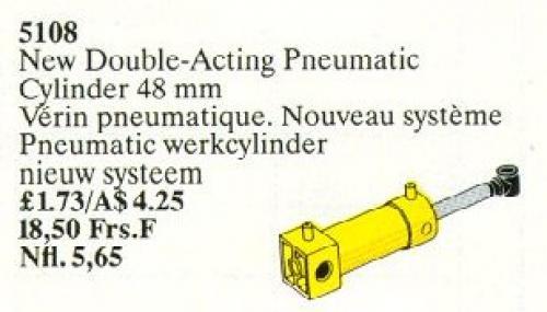 Double-Acting Pneumatic Piston Cylinder 48 mm