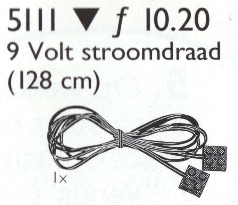 Plates 2 x 2 with Wire 128 cm 9V