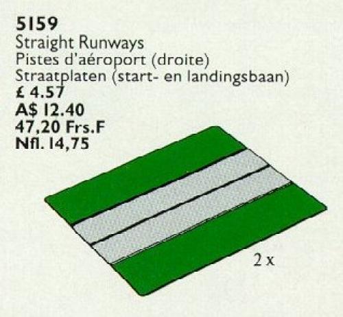 Two Straight Airport Runways