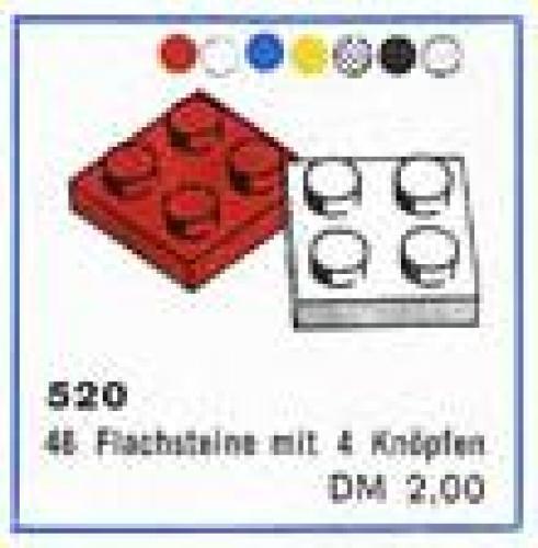 2 X 2 Plate (Flat Roof Bricks with 4 Studs)
