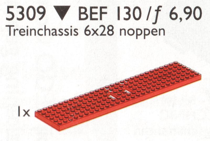 Wagon Plate Red 6 x 28