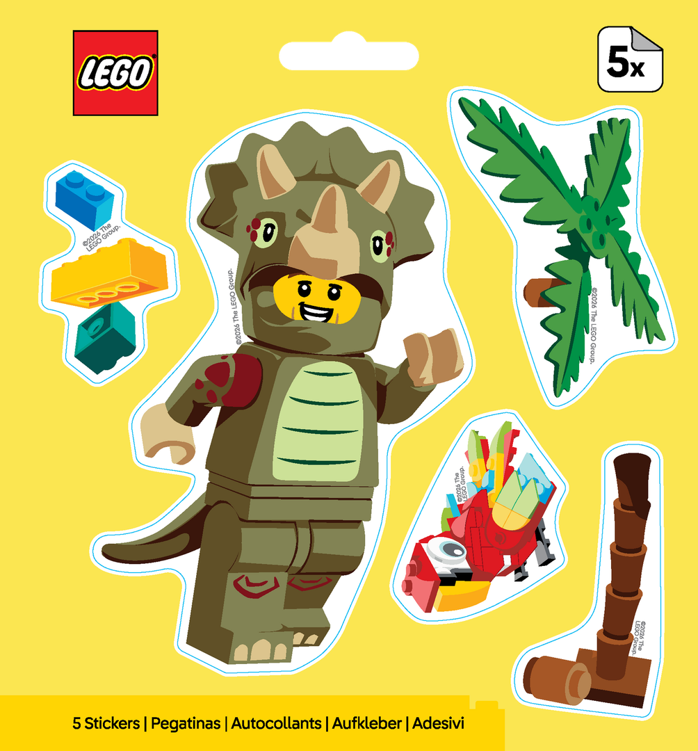 Triceratops Costume Fan Stickers
