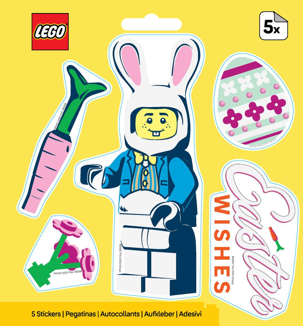 Easter Bunny Suit Guy Stickers