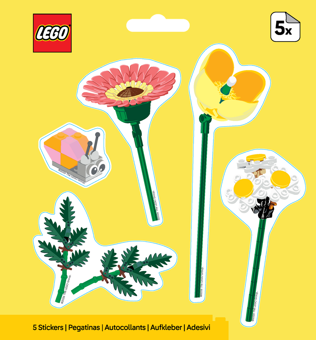 Botanicals Snail Bouquet Stickers