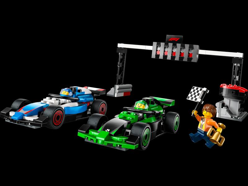 F1 Grid with VCARB & Sauber Race Cars