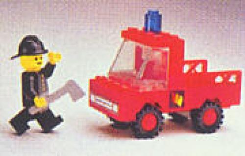 Fire engine with opening doors and ladder