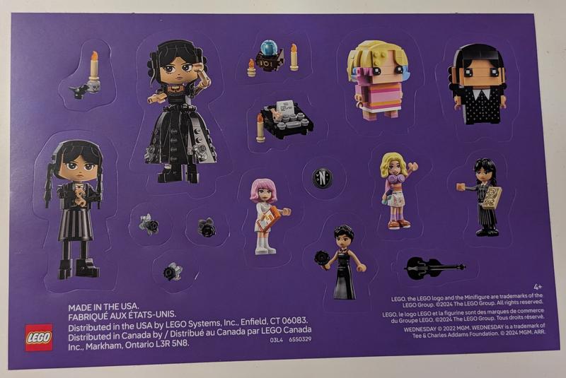 Wednesday Sticker Sheet