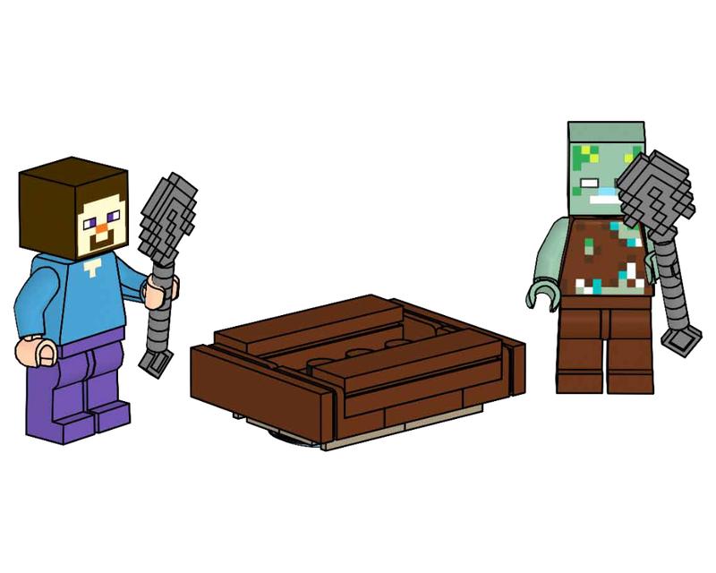Steve with Drowned Zombie