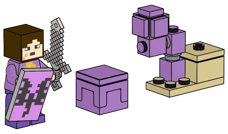 End Warrior with Shulker and Chorus Plant
