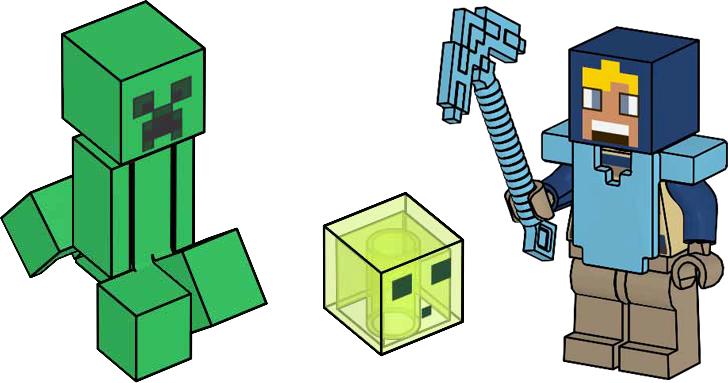 Diamond Hero, Creeper and Slime