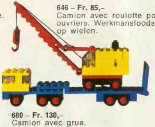 Low-Loader with Crane