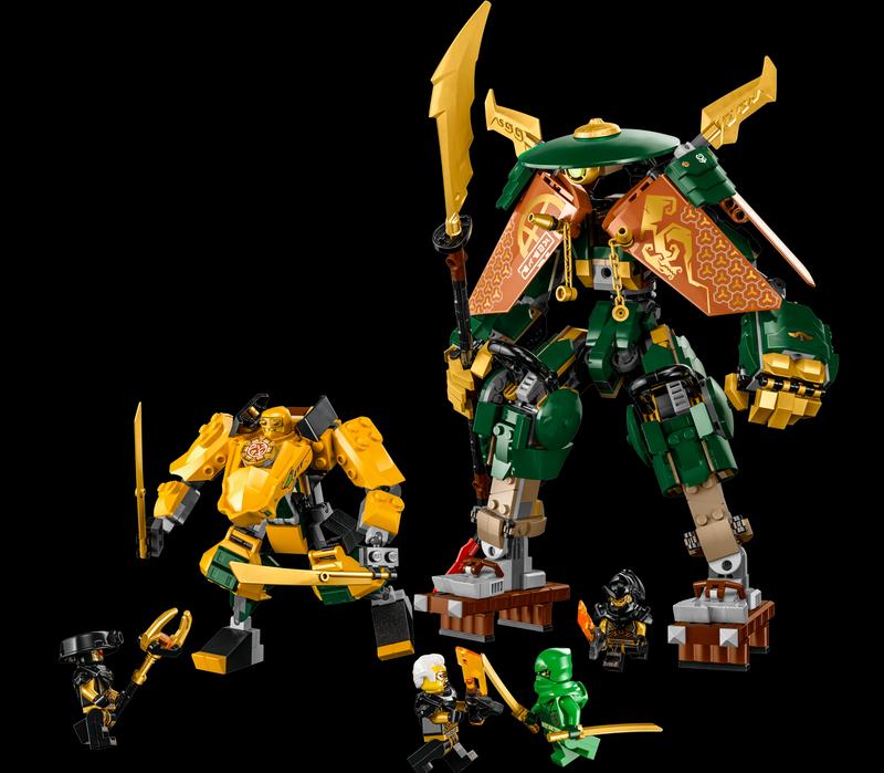 Lloyd and Arin's Ninja Team Mechs