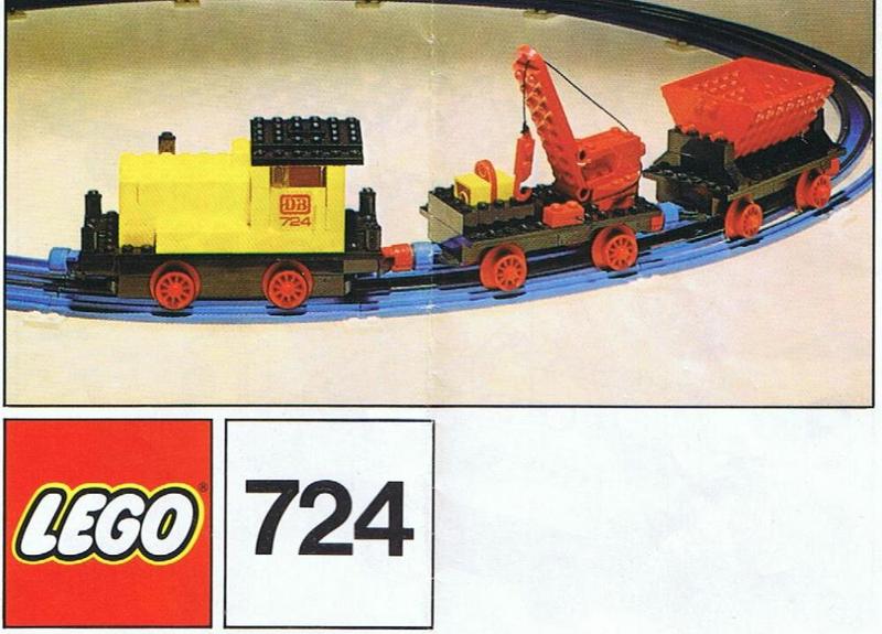 Diesel Locomotive with Crane Wagon and Tipper Wagon