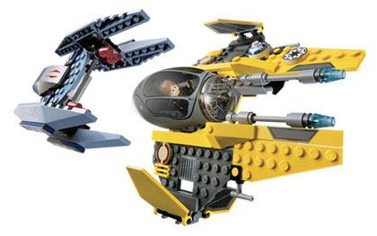 Jedi Starfighter and Vulture Droid