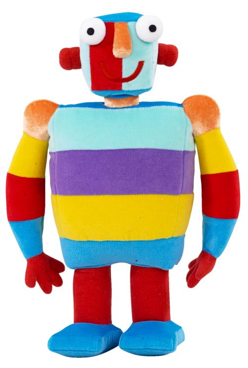 Little Robots Stripy Plush