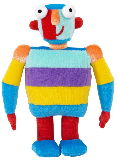 Little Robots Stripy Plush Mini