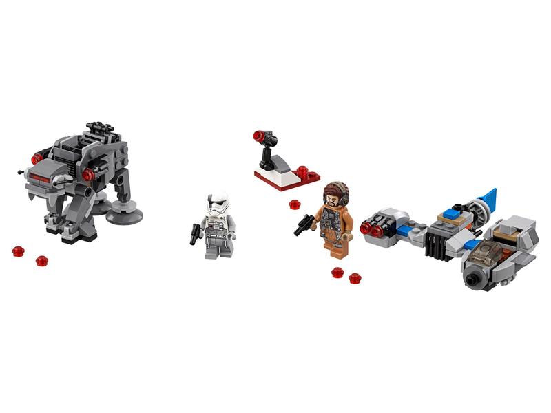 Ski Speeder vs. First Order Walker Microfighters