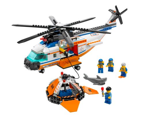 Coast Guard Helicopter & Life Raft