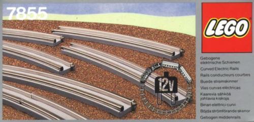 8 Curved Electric Rails Grey 12V