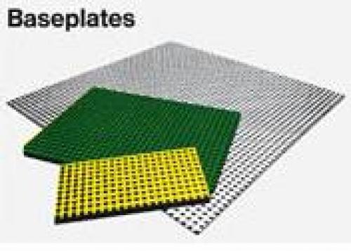 2 Medium Baseplates, Green