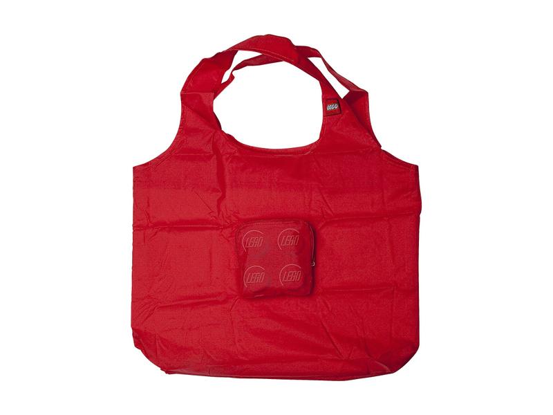 Foldable red shopping bag