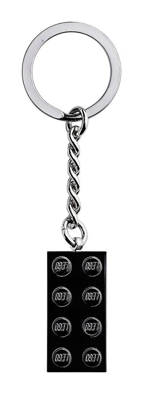 2x4 Black Metal Key Chain