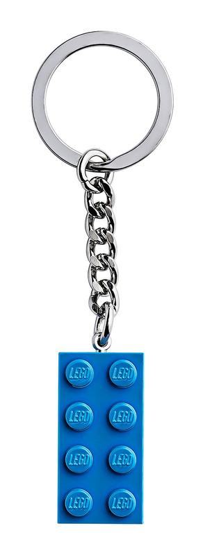 2x4 Bright Blue Key Chain
