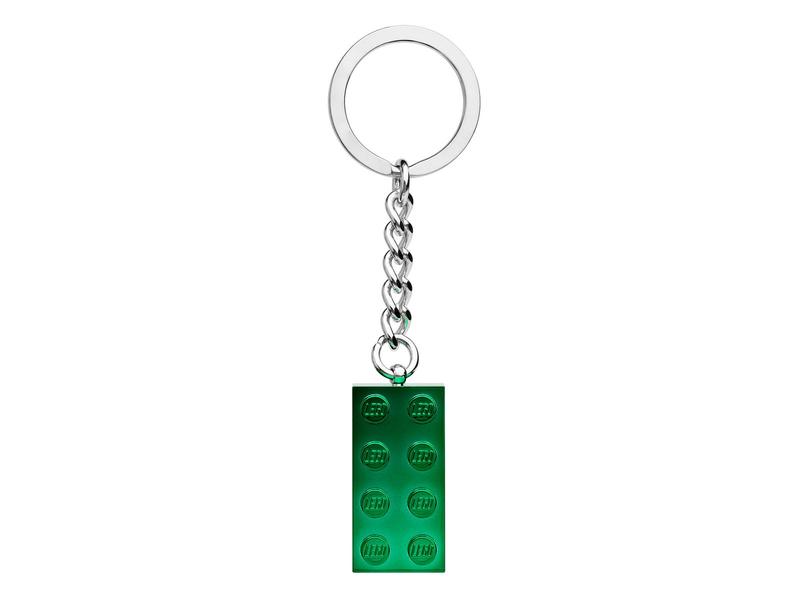 2x4 Green Metallic Key Chain