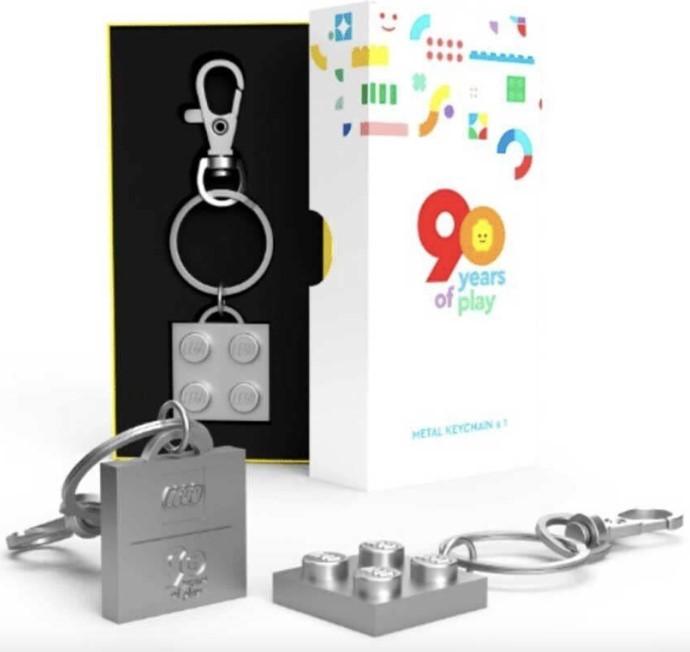 90 Years of Play Metal Key Chain