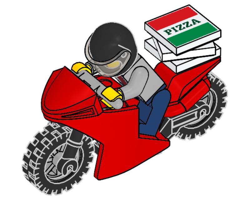 Pizza Delivery Biker