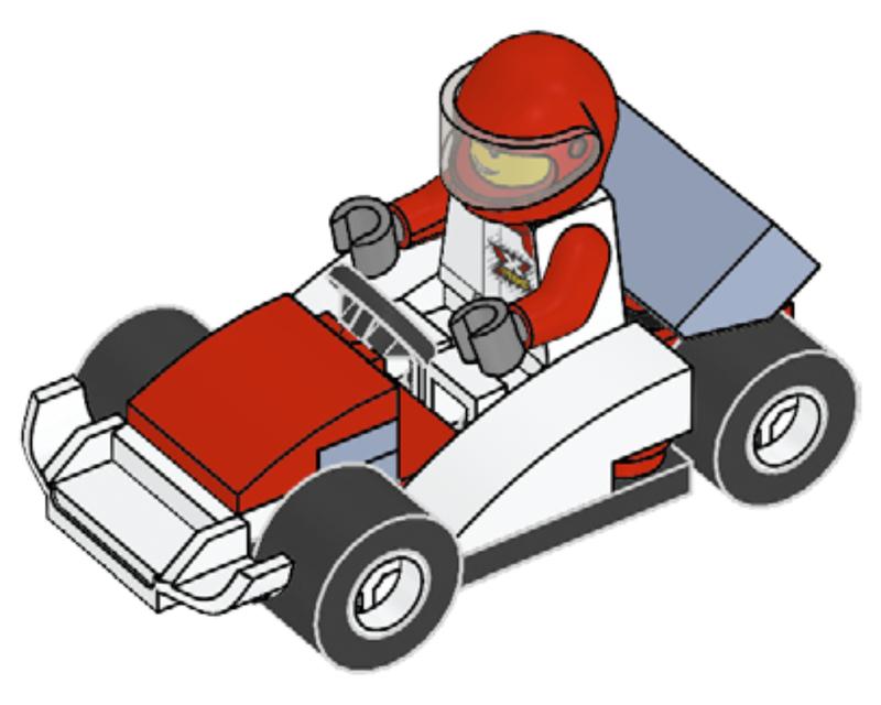 Go-Kart and Driver