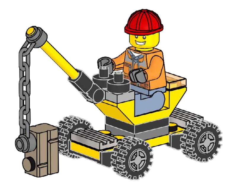 Builder with Crane