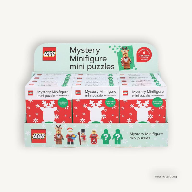 Mystery Minifigure Mini Puzzle (Christmas Edition) - 12 Pack