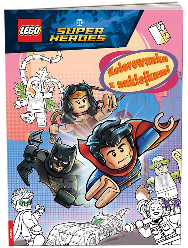 DC Comics Super Heroes: Kolorowanka z Naklejkami