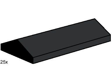 2 x 4 Ridge Roof Tiles, Low Sloped Black