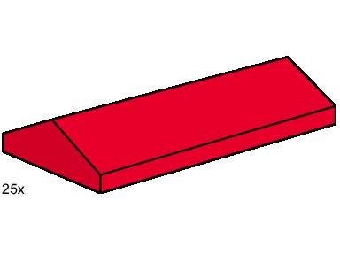 2 x 4 Ridge Roof Tiles, Low Sloped Red