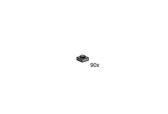 1x1 Stud Dark Grey